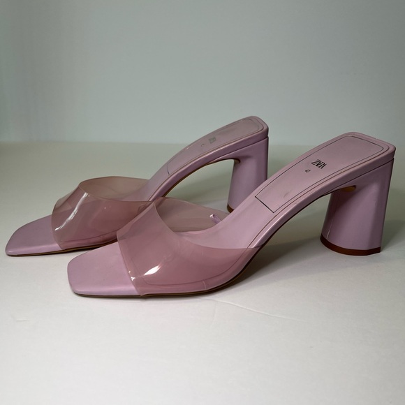 Zara | Lavender Block Mule Sandal NWOT - Picture 3 of 12